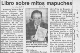 Libro sobre mitos mapuches