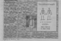 "Mi papá está vivo y les manda un abrazo"  [artículo] María Ester Roblero.