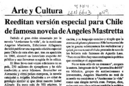 Reeditan versión especial para Chile de famosa novela de Angeles Mastretta  [artículo].