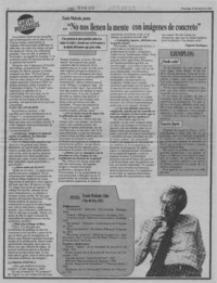 "No nos llenen la mente con imágenes de concreto"  [artículo] Eugenio Rodríguez.