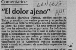 "El dolor ajeno"  [artículo] Germán López Droguett.