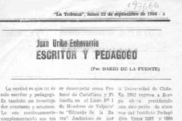 Escritor y pedagogo
