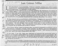 Juan Gómez Millas  [artículo] U. S. T.
