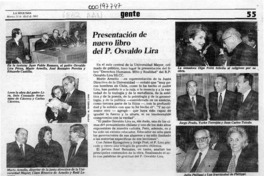 Presentación de nuevo libro del P. Osvaldo Lira  [artículo].