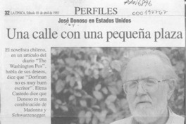 Una Calle con una pequeña plaza  [artículo].