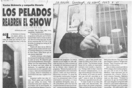 Los Pelados reabren el show  [artículo] Verónica San Juan.