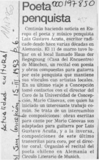 Poeta penquista  [artículo].