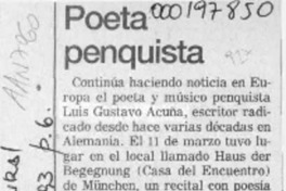 Poeta penquista  [artículo].