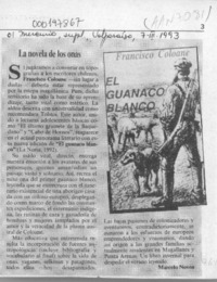 La novela de los onas  [artículo] Marcelo Novoa.