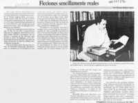 Ficciones sencillamente reales  [artículo] Marino Muñoz Lagos.