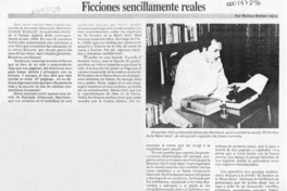 Ficciones sencillamente reales  [artículo] Marino Muñoz Lagos.