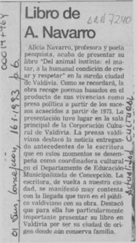 Libro de A. Navarro  [artículo].