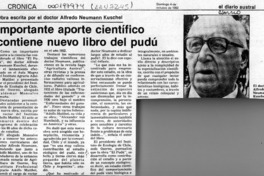 Importante aporte científico contiene nuevo libro del pudú  [artículo].