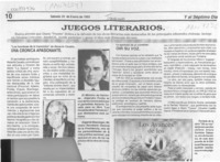 Juegos literarios  [artículo].