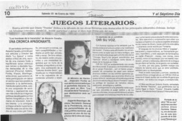 Juegos literarios  [artículo].
