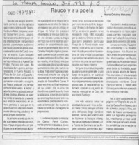 Rauco y su poeta  [artículo] María Cristina Menares.