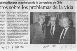 Tres libros sobre los problemas de la vida  [artículo].