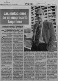 Las mutaciones de un empresario  [artículo] María Isabel de Martini.