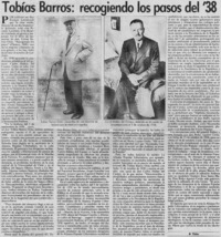 Tobías Barros, recogiendo los pasos del '38