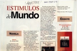 Estímulos de mundo  [artículo].