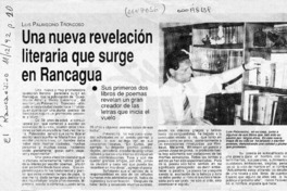 Una Nueva revelación literaria que surge en Rancagua  [artículo].