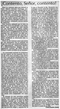 Contento, Señor, contento!