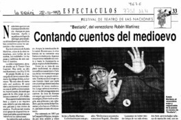 Contando cuentos del medioevo  [artículo].