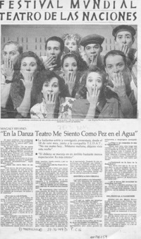 "En la danza teatro me siento como pez en el agua"  [artículo].