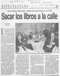 Sacar los libros a la calle  [artículo] David Ponce.