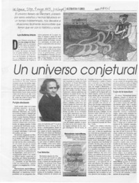 Un universo conjetural  [artículo] Luis Gutiérrez Infante.