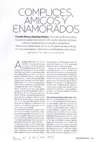 Cómplices, amigos y enamorados (entrevista)