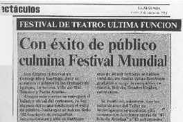 "Los Días tuertos" cierra con un amargo divertimento