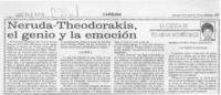 Neruda-Theodorakis, el genio y la emoción  [artículo] Yolanda Montecinos.
