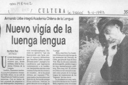 Nuevo vigía de la luenga lengua  [artículo] Ana María Risco.