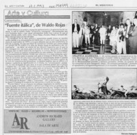 "Fuente itálica", de Waldo Rojas  [artículo] Marcelo Pellegrini.