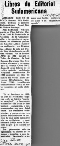 Libros de Editorial Sudamericana  [artículo].