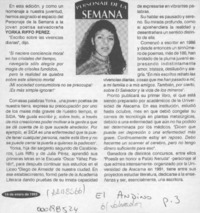 Personaje de la semana  [artículo].