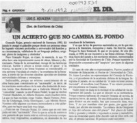 Un acierto que no cambia el fondo  [artículo] Luis E. Aguilera.