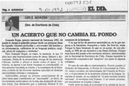 Un acierto que no cambia el fondo  [artículo] Luis E. Aguilera.