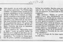 Reseña  [artículo] O. Z. S.