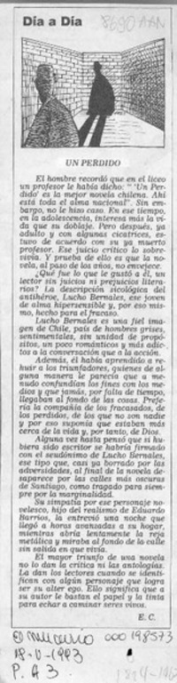Un perdido  [artículo] E. C.
