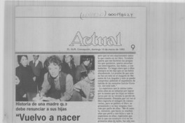 "Vuelvo a nacer a los 42"