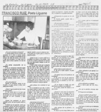 Francisco Ruiz, poeta liguano  [artículo].