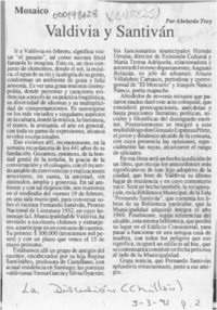 Valdivia y Santiván  [artículo] Abelardo Troy.