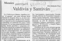Valdivia y Santiván  [artículo] Abelardo Troy.