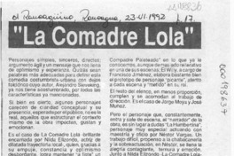 "La comadre lola"  [artículo] Juan Gangas.