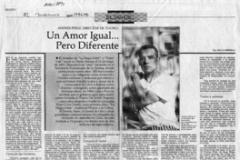 Un amor igual -- pero diferente  [artículo] Ana Campos G.