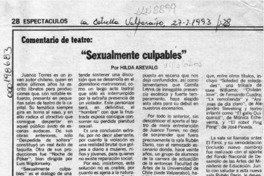 "Sexualmente culpables"  [artículo] Hilda Arévalo.