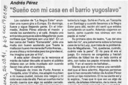 "Sueño con mi casa en el barrio yugoslavo"  [artículo].