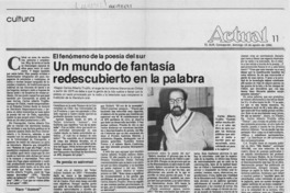 Un mundo de fantasía redescubierto en la palabra